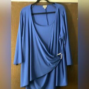 Elegant Blue Women's Top